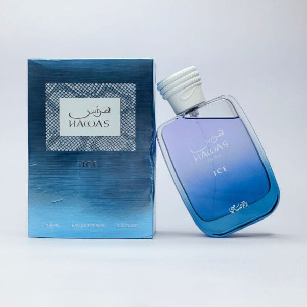Rasasi Hawas Ice for Him Eau de Parfum – Box | Nafs Fragrance Rasasi Hawas Ice for Him Eau de Parfum bottle - Box